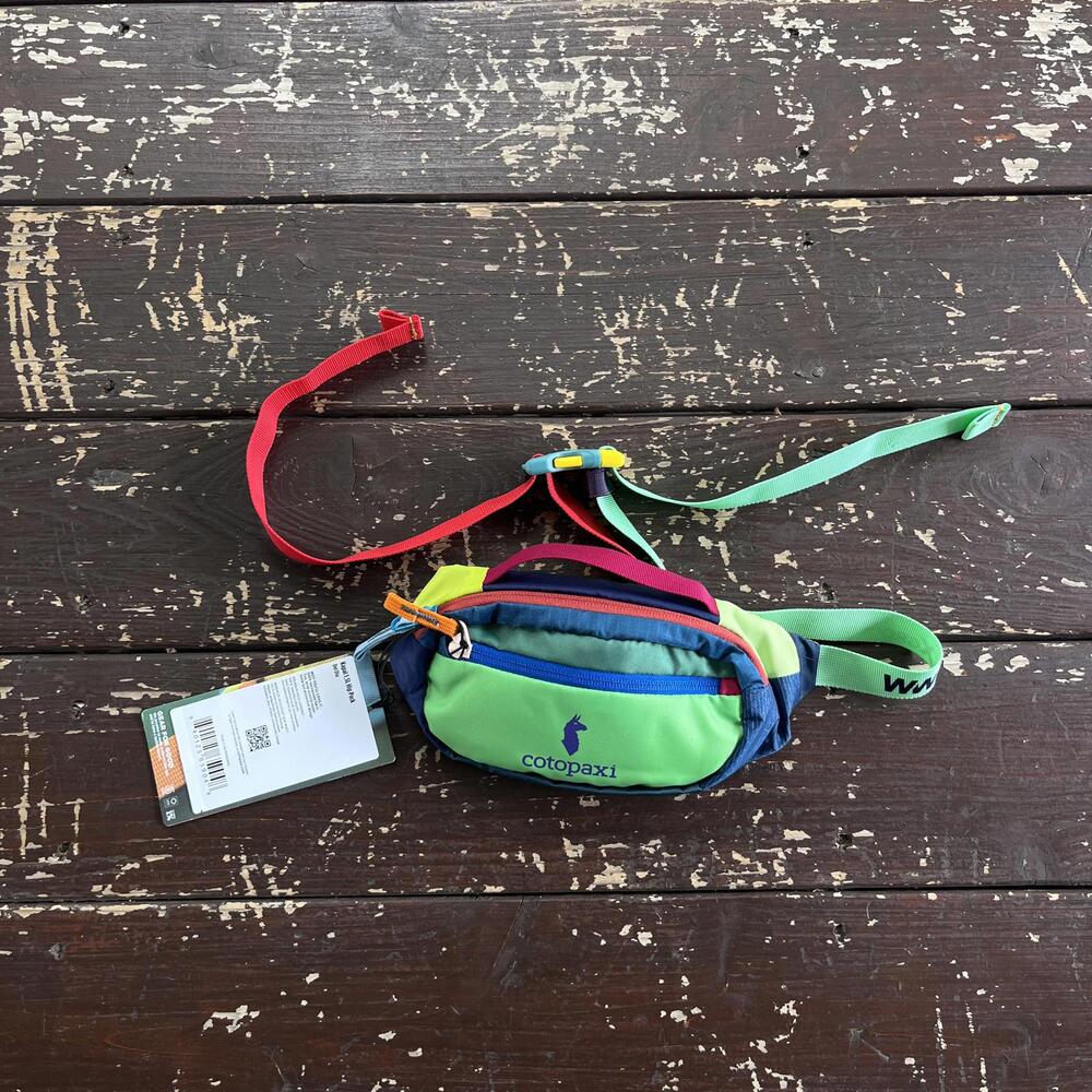 (OS) Cotopaxi Multicolor Kapal 1.5L Hip Pack Del Dia Fanny Waist Bag Adjustable